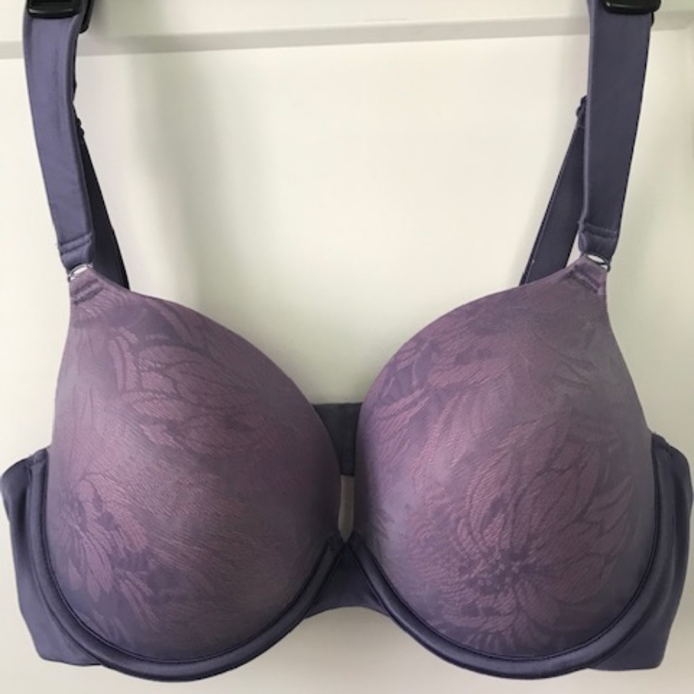 Fabulous Lavender-Lace-Over-Pink Bra - 38C - They don't make this one anymore!